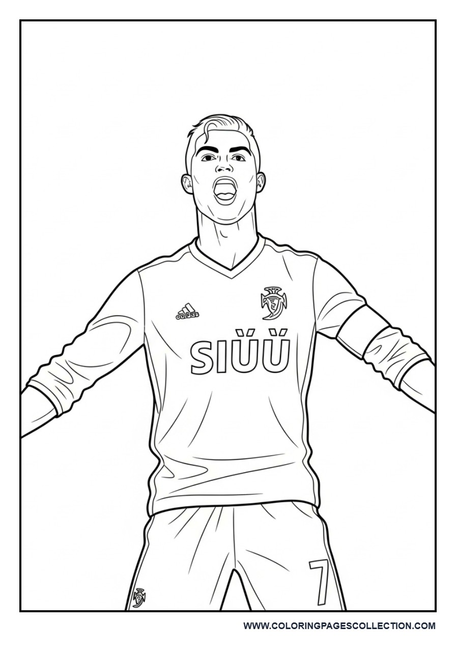 Cristiano Ronaldo Doing SIUU Celebration