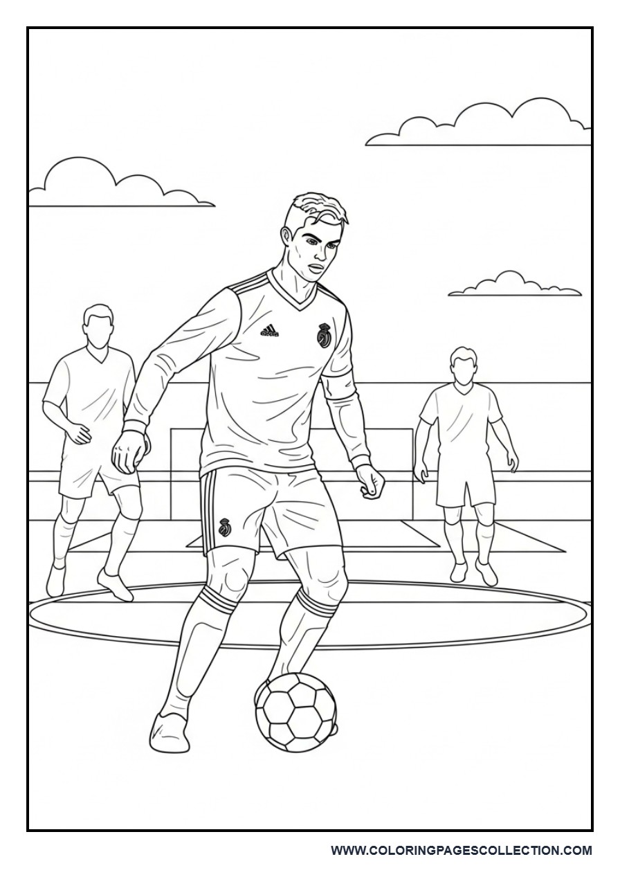 Cristiano Ronaldo Dribbling Past Defenders