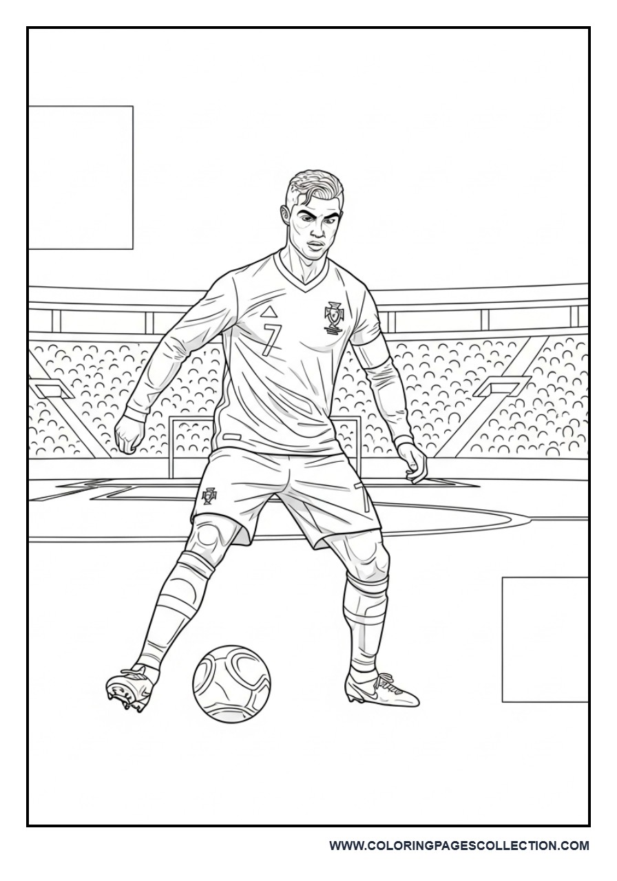 Cristiano Ronaldo During a Match