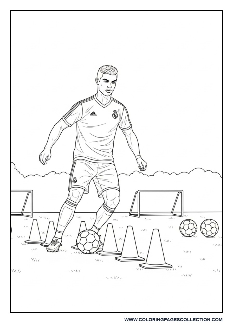 Cristiano Ronaldo During a Training Session