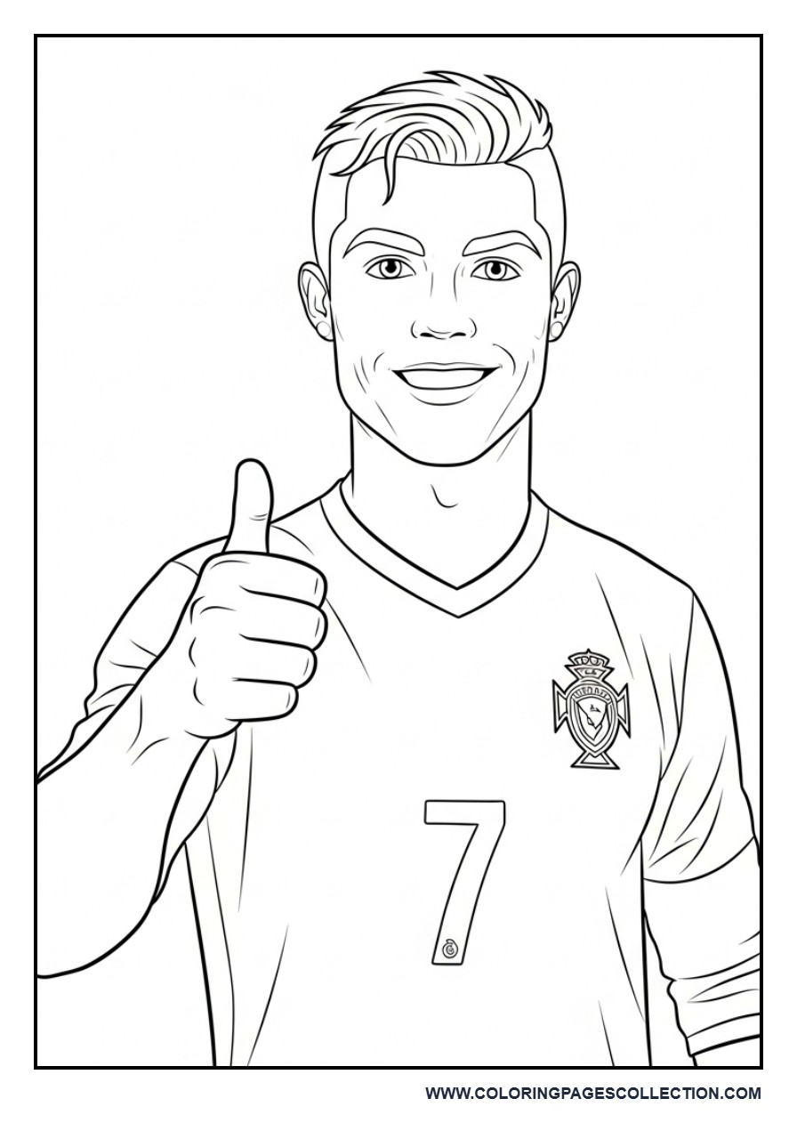 Cristiano Ronaldo Giving a Thumbs Up
