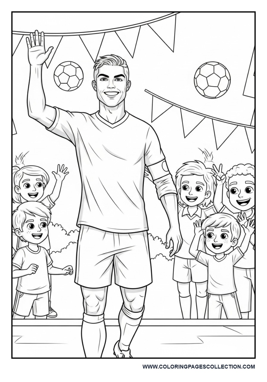 Cristiano Ronaldo Greeting Young Fans