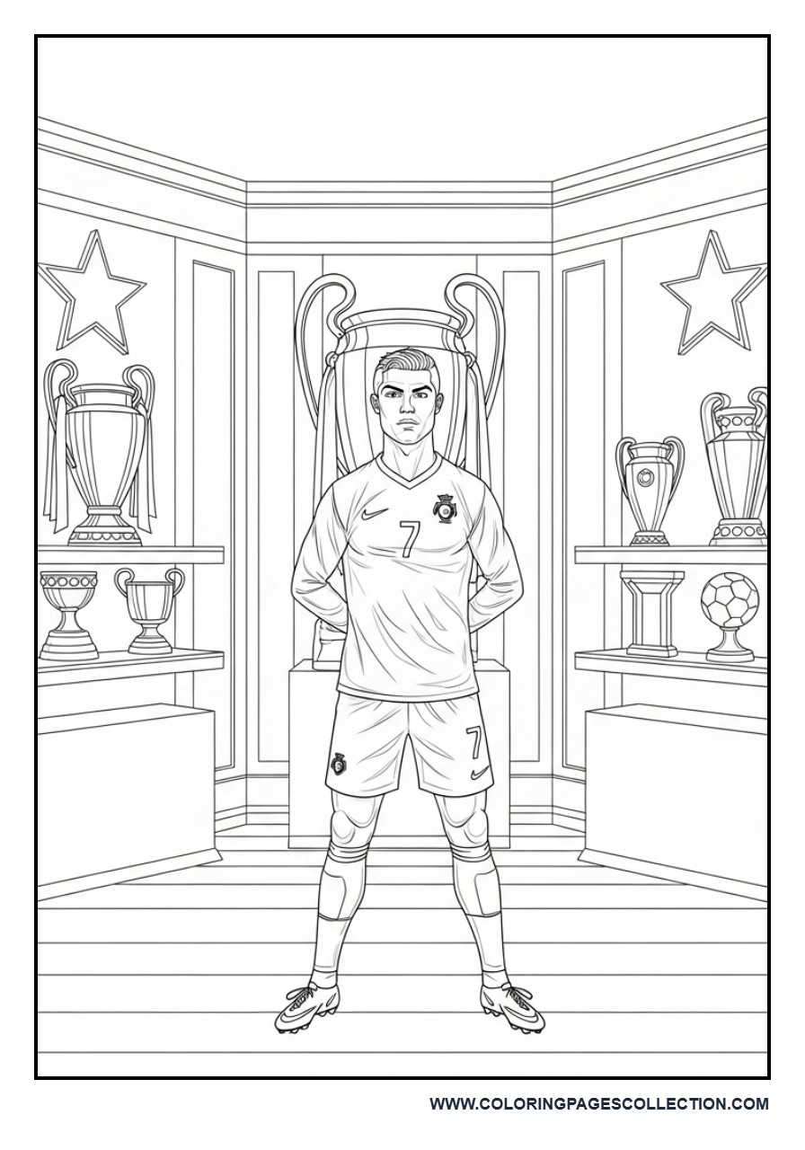 Cristiano Ronaldo in a Trophy Room