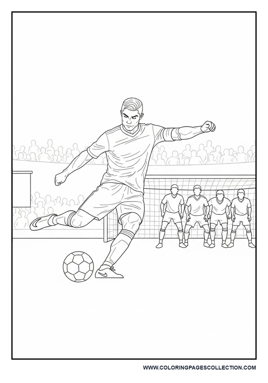 Cristiano Ronaldo Practicing Free Kicks