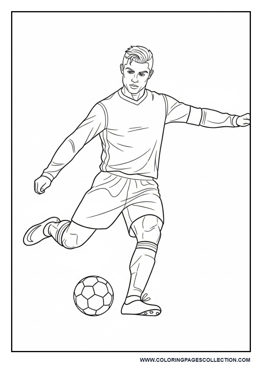Cristiano Ronaldo Ready to Kick