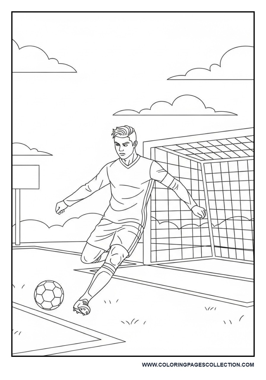 Cristiano Ronaldo Scoring a Goal