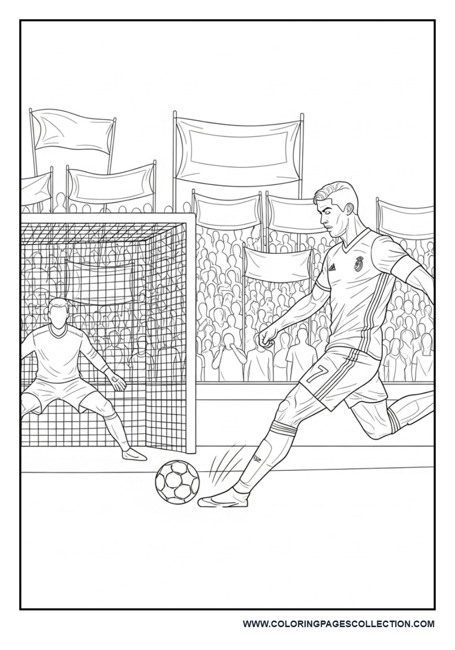 Cristiano Ronaldo Scoring the Winning Goal