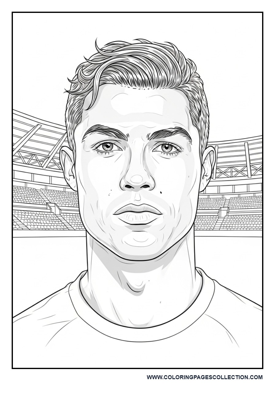 Realistic Cristiano Ronaldo Portrait