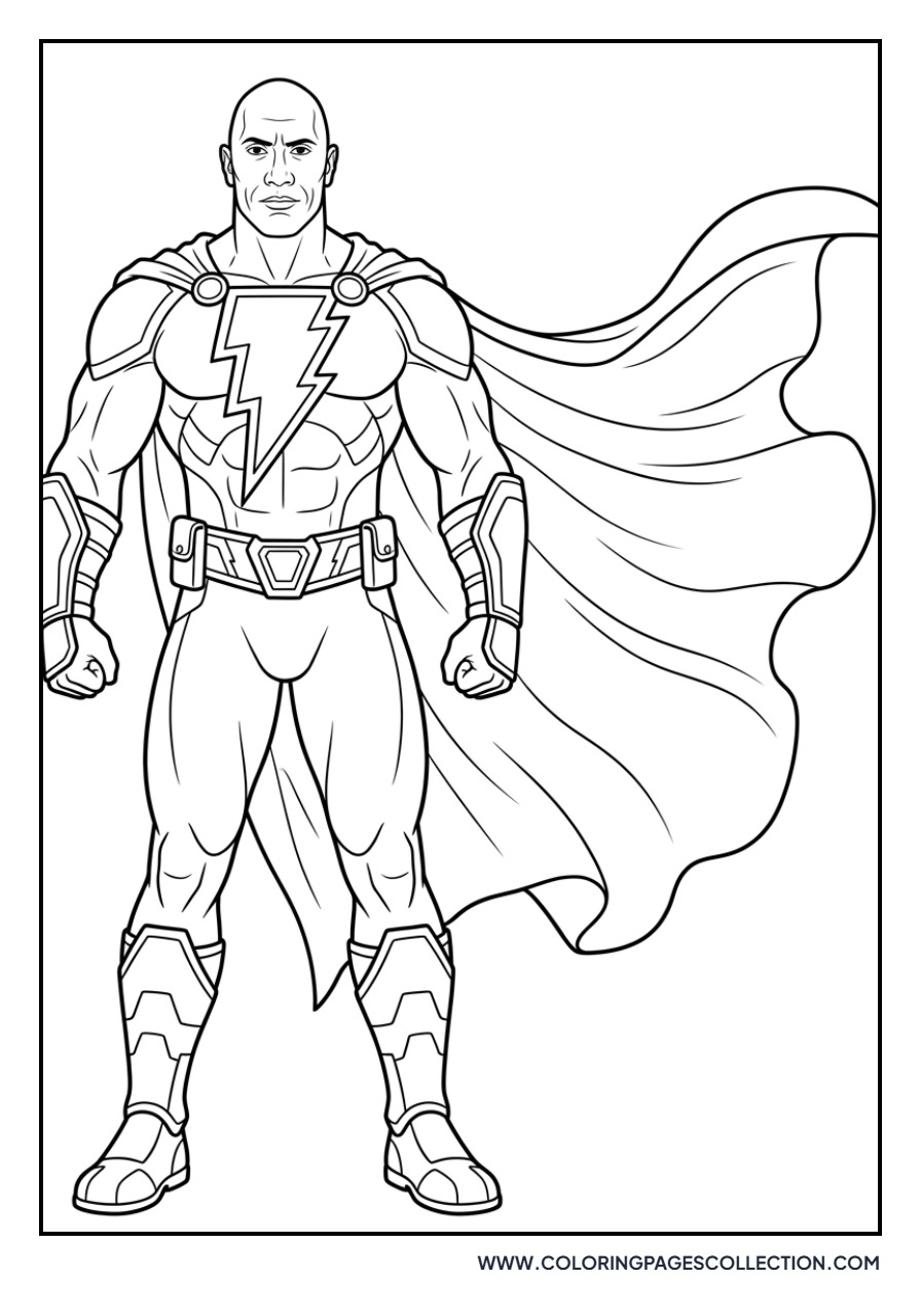 Black Adam in Dark Armor