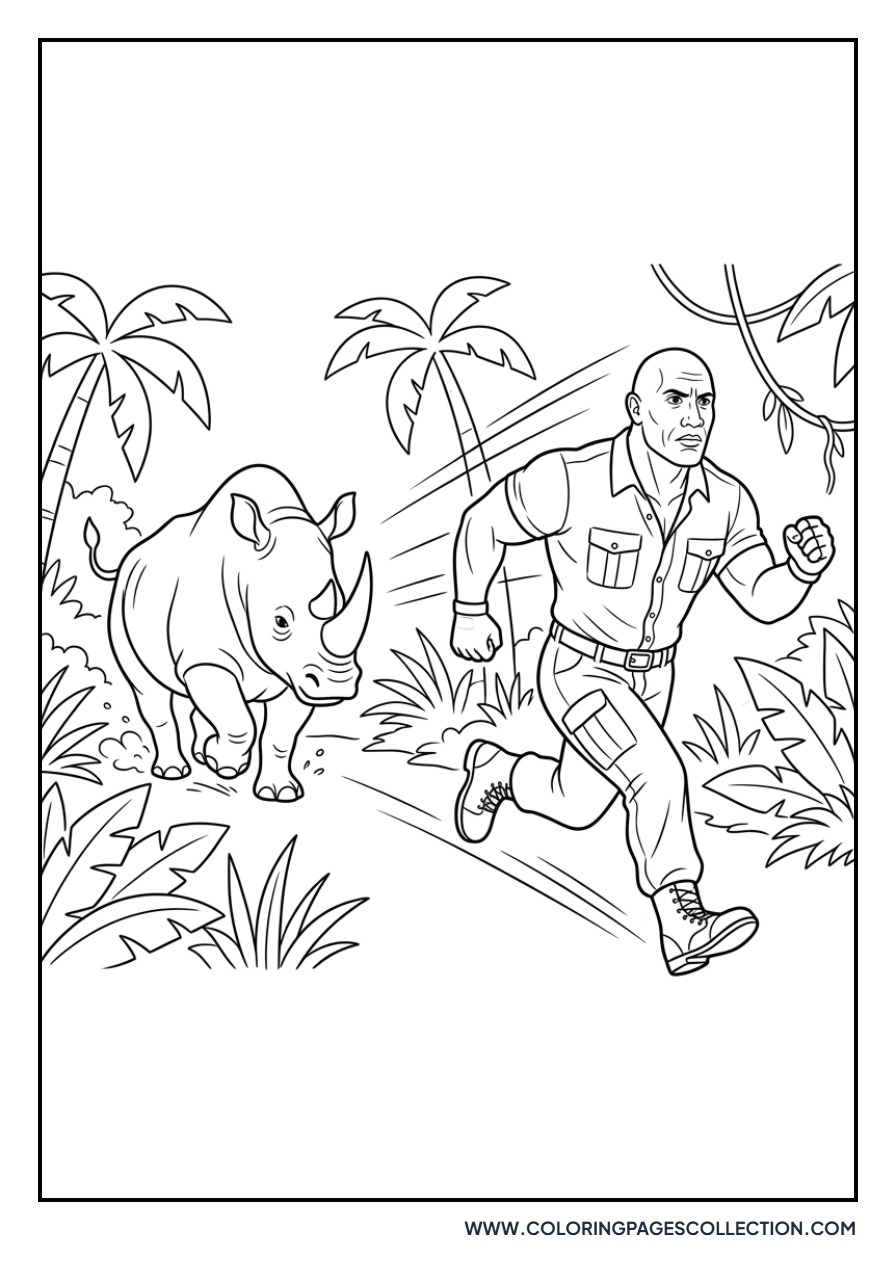 Bravestone Running from Rhino