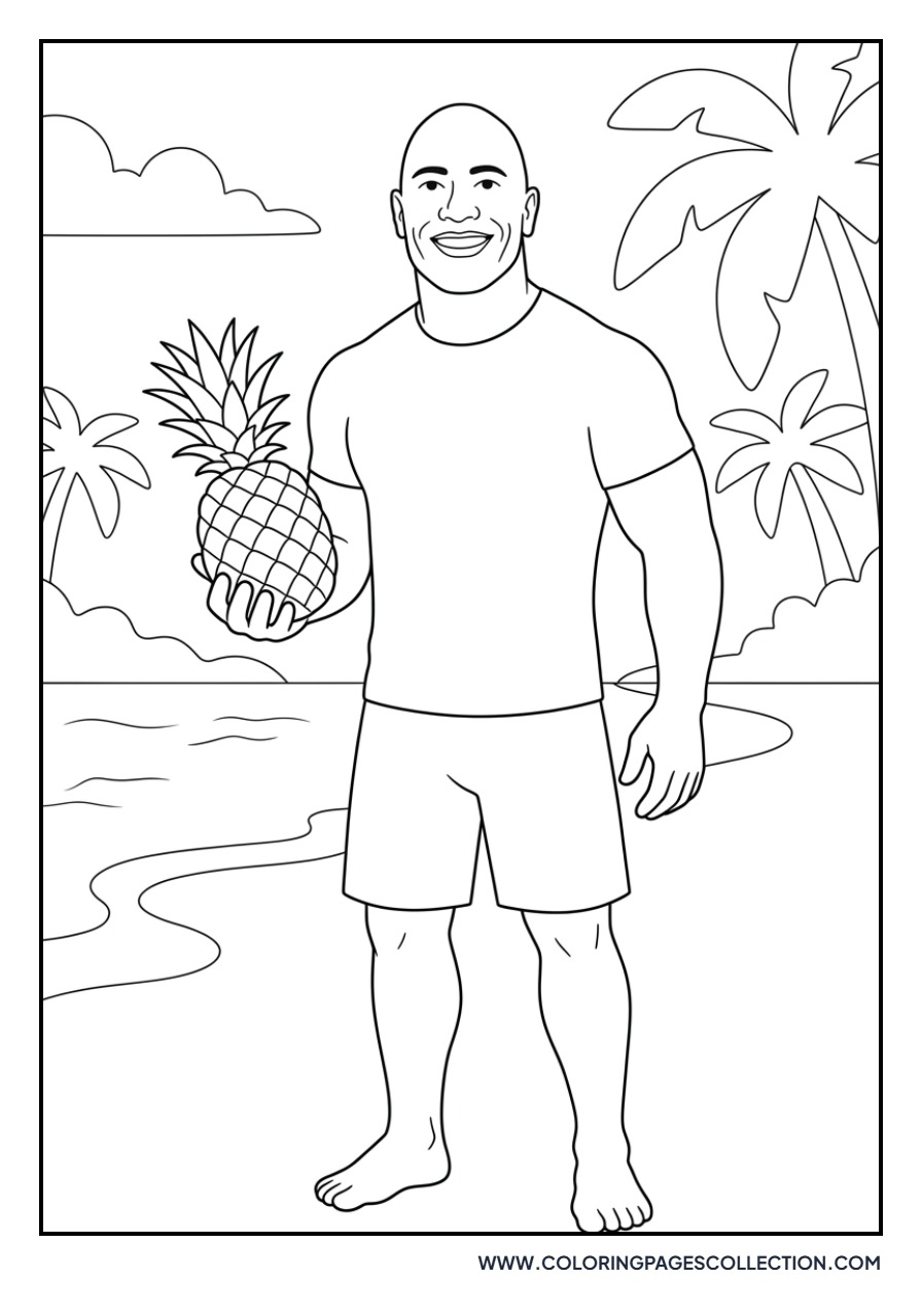 Dwayne Holding Tropical Fruit
