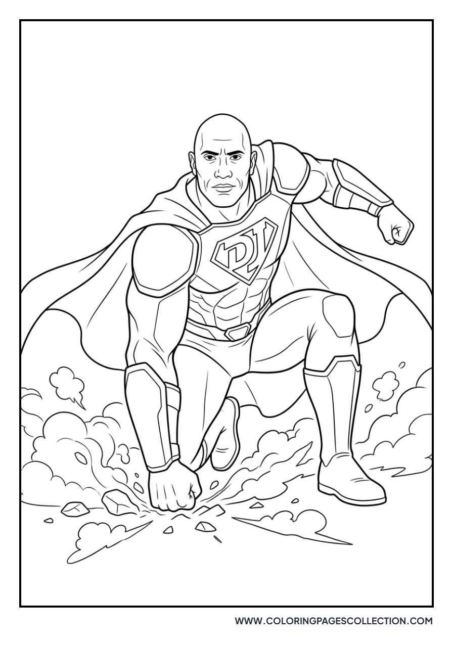 Dwayne Superhero Landing