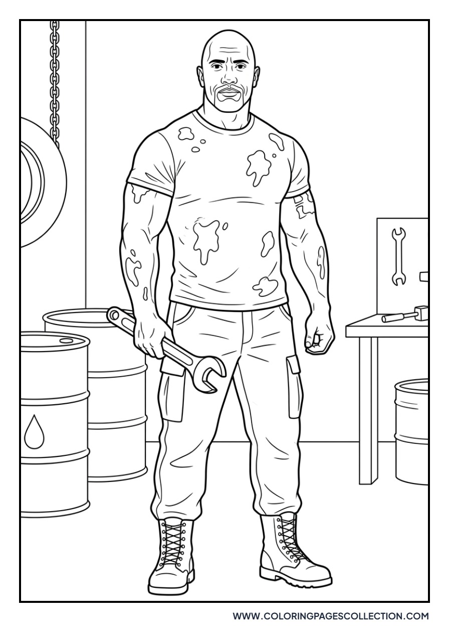 Hobbs Holding Large Wrench