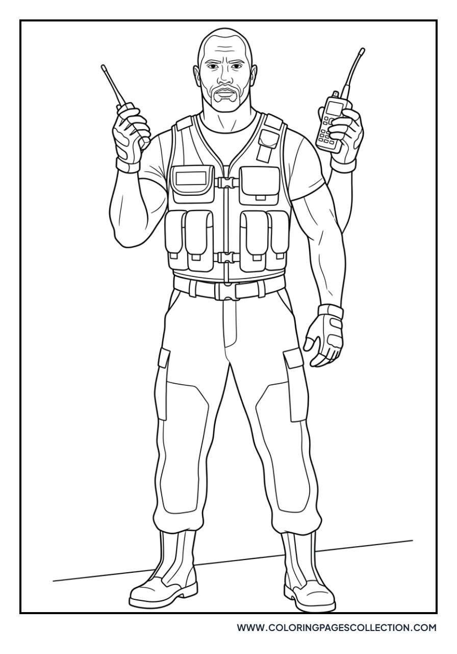 Hobbs Wearing Tactical Vest