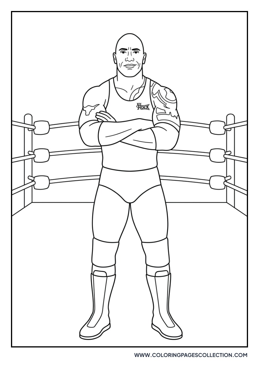 The Rock in Wrestling Ring
