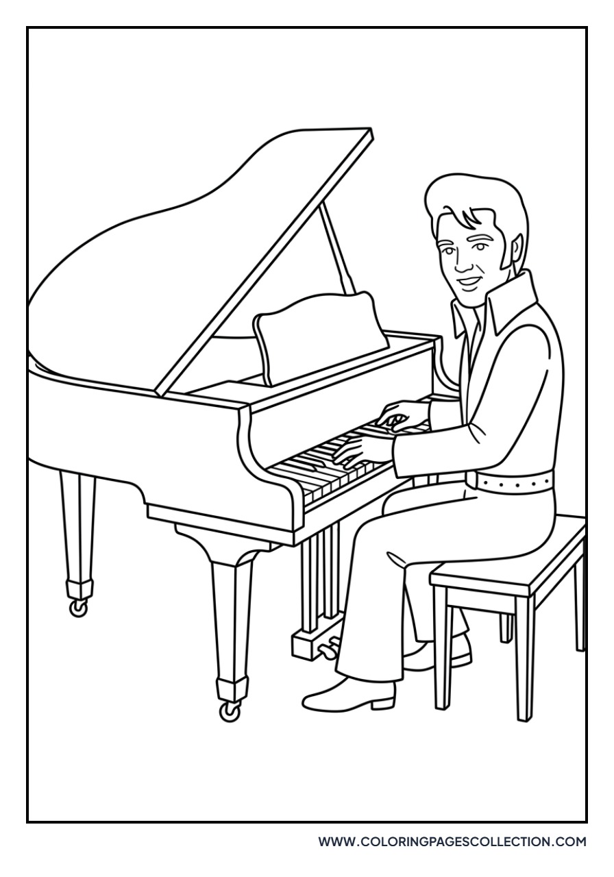 Elvis at the Piano