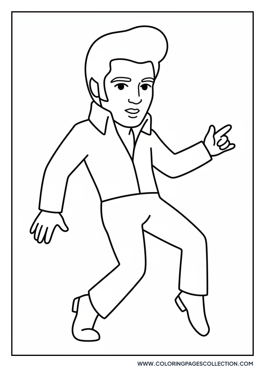 Elvis Dancing Rock and Roll