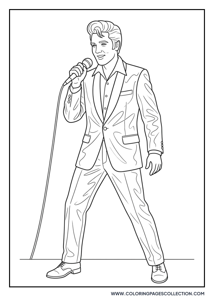 Elvis in Gold Lamé Suit