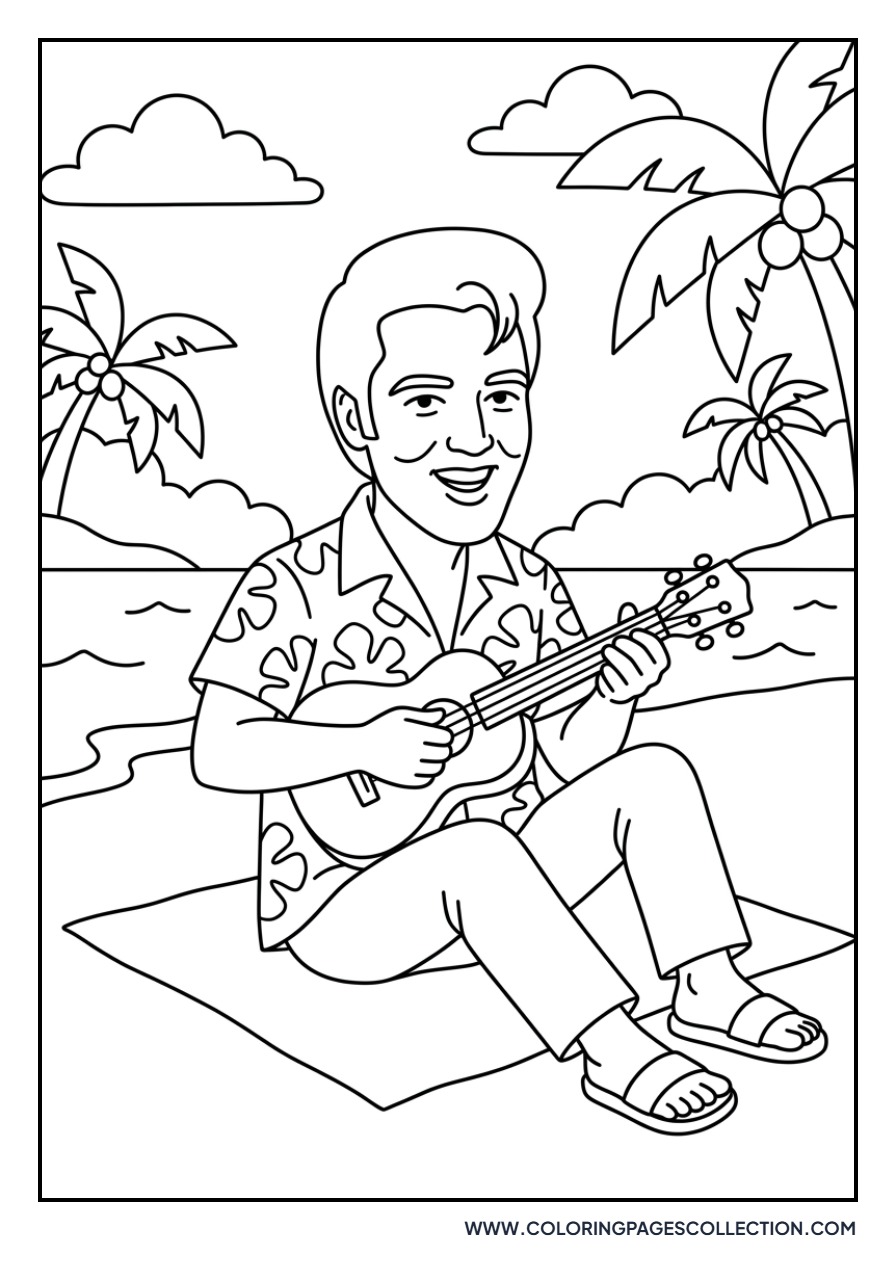Elvis in Tropical Hawaii