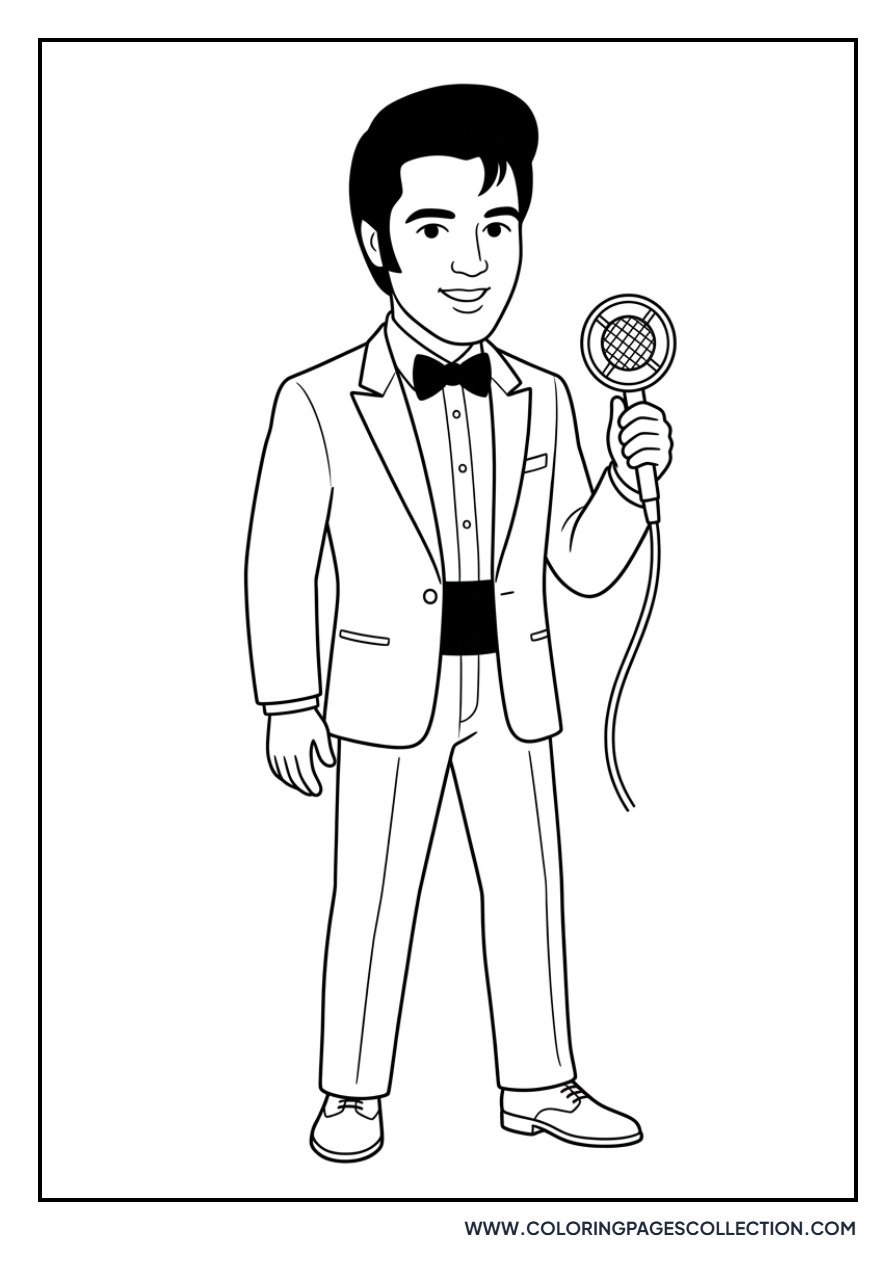 Elvis in Tuxedo