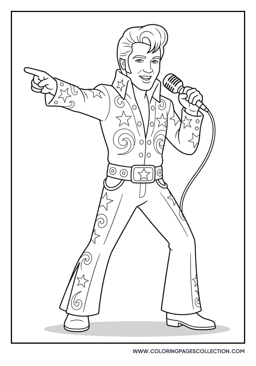 Elvis Pointing to Audience