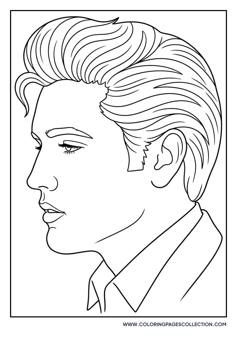 Elvis Profile Portrait