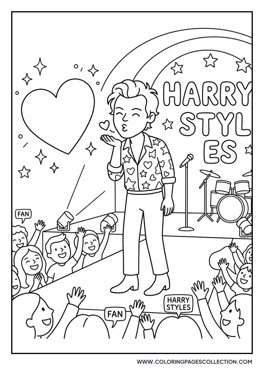 Harry Styles Blowing Kiss