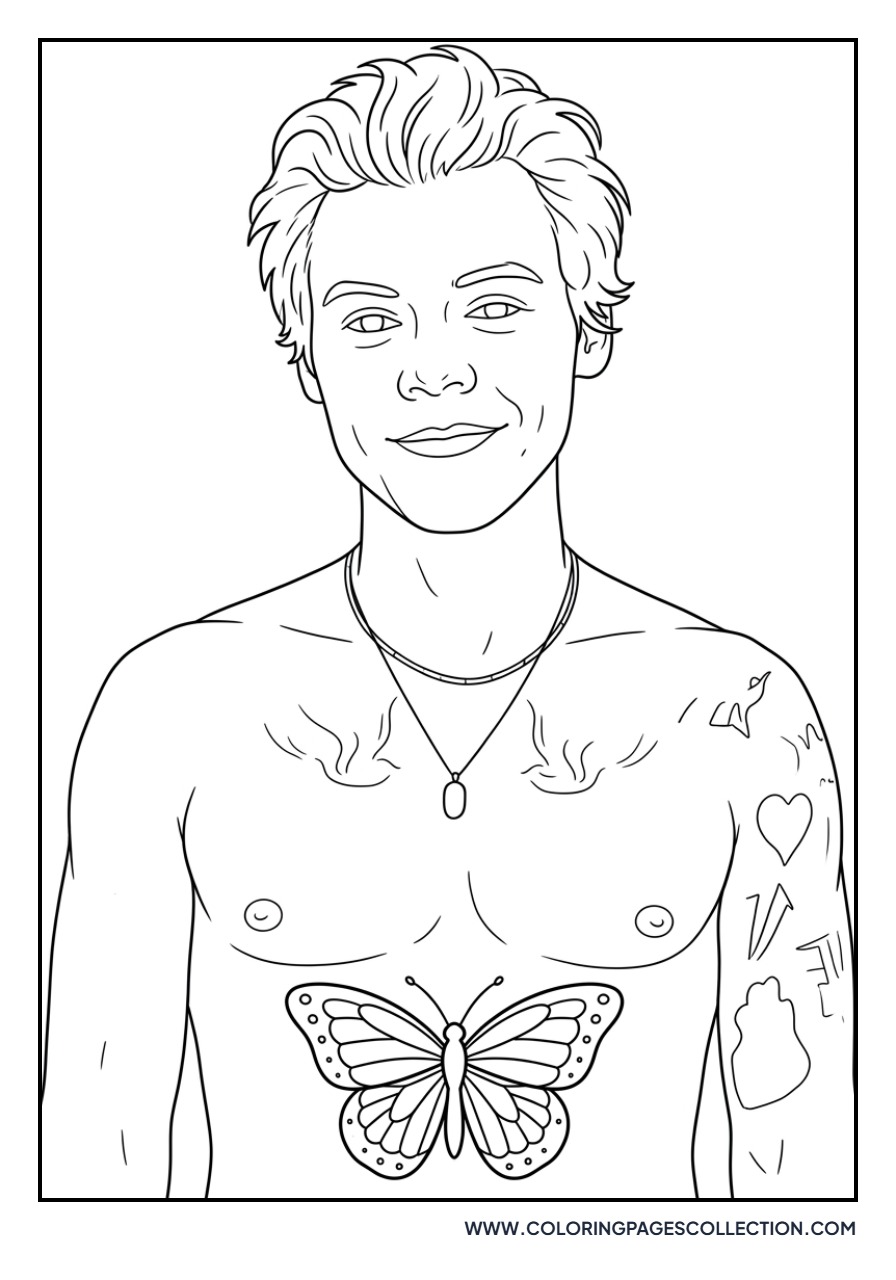 Harry Styles Butterfly Tattoo
