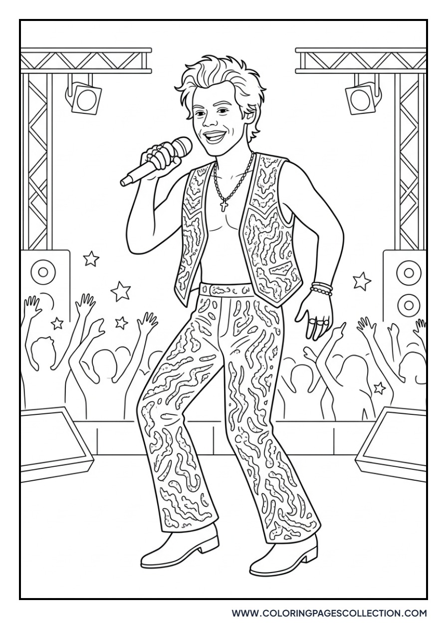 Harry Styles Glitter Vest