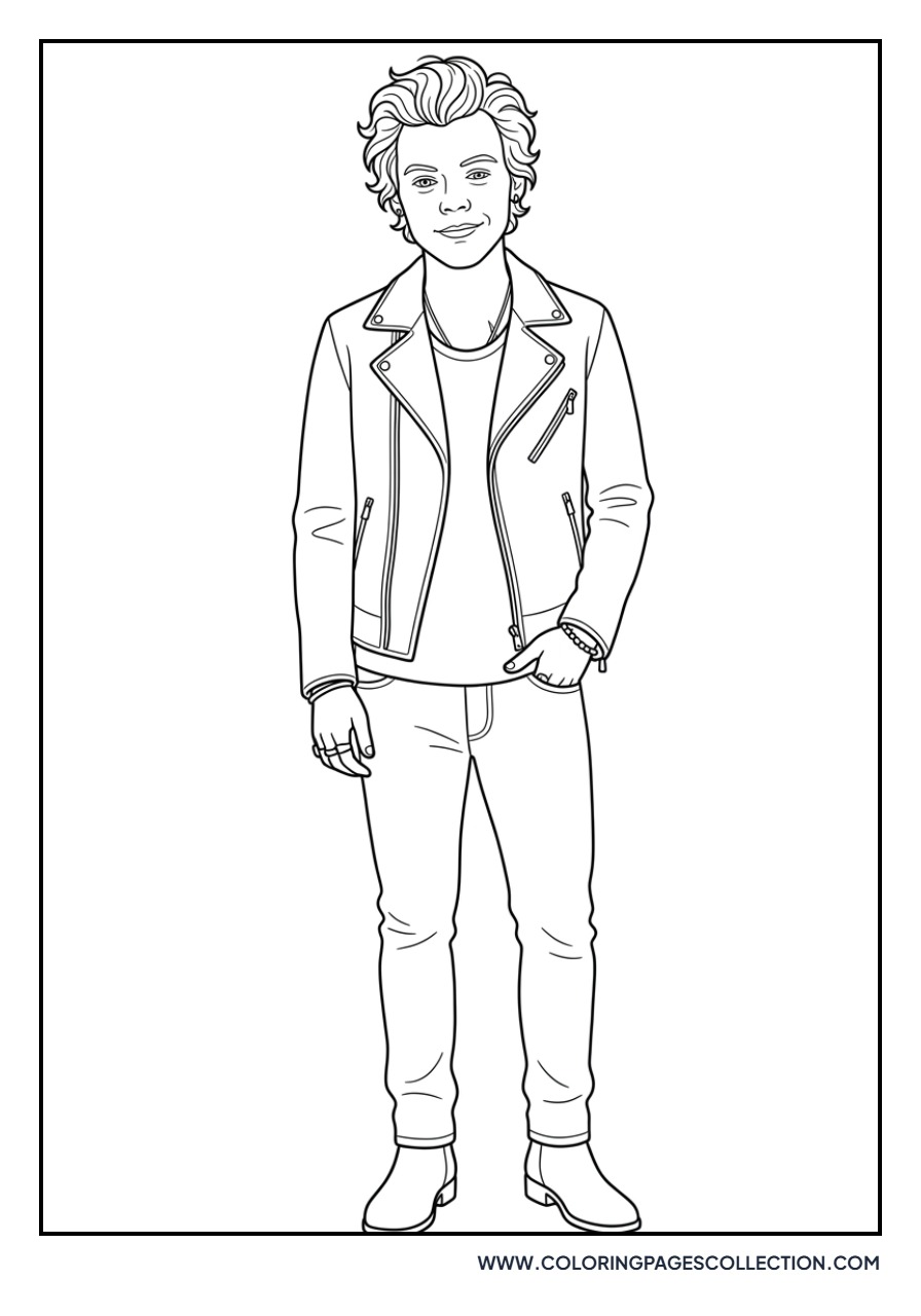 Harry Styles Leather Jacket
