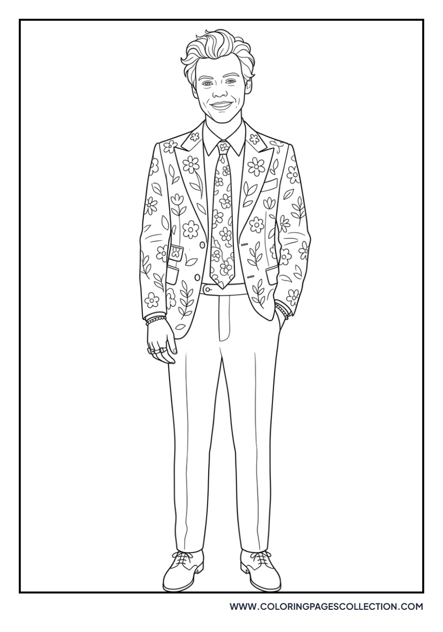 Harry Styles Pink Suit