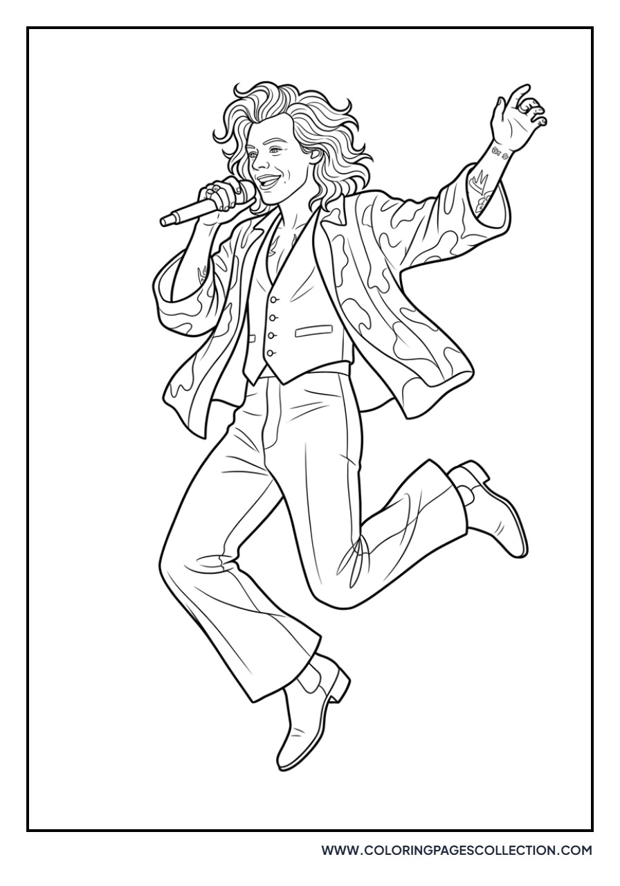 Harry Styles Stage Jump