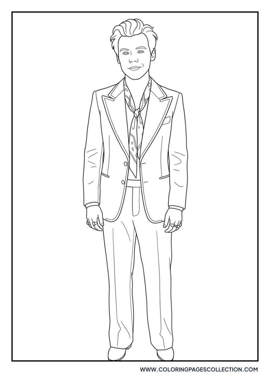 Harry Styles Velvet Suit