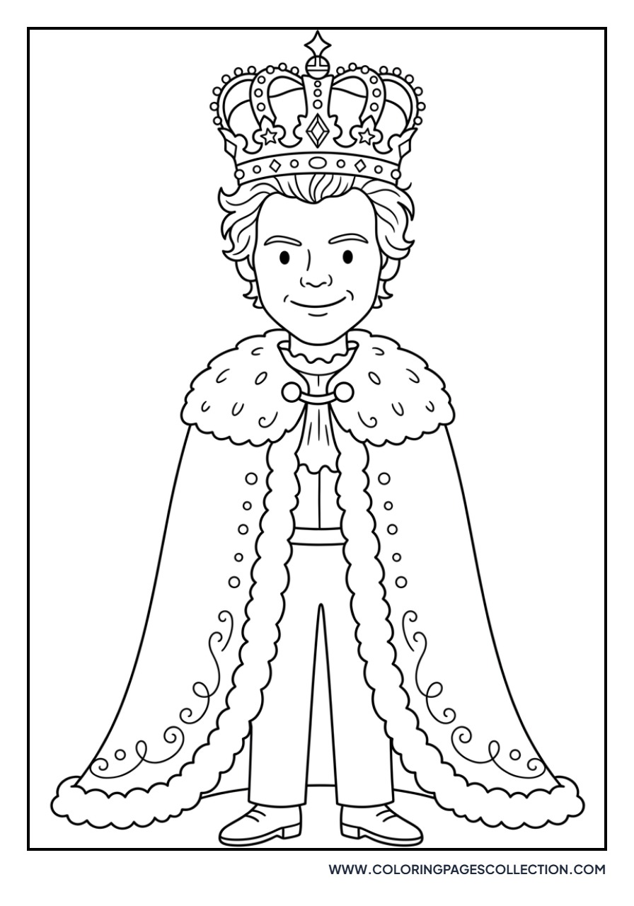 Harry Styles with a Crown