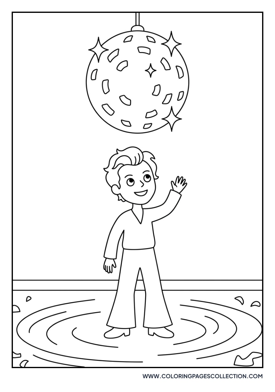 Harry Styles with Disco Ball