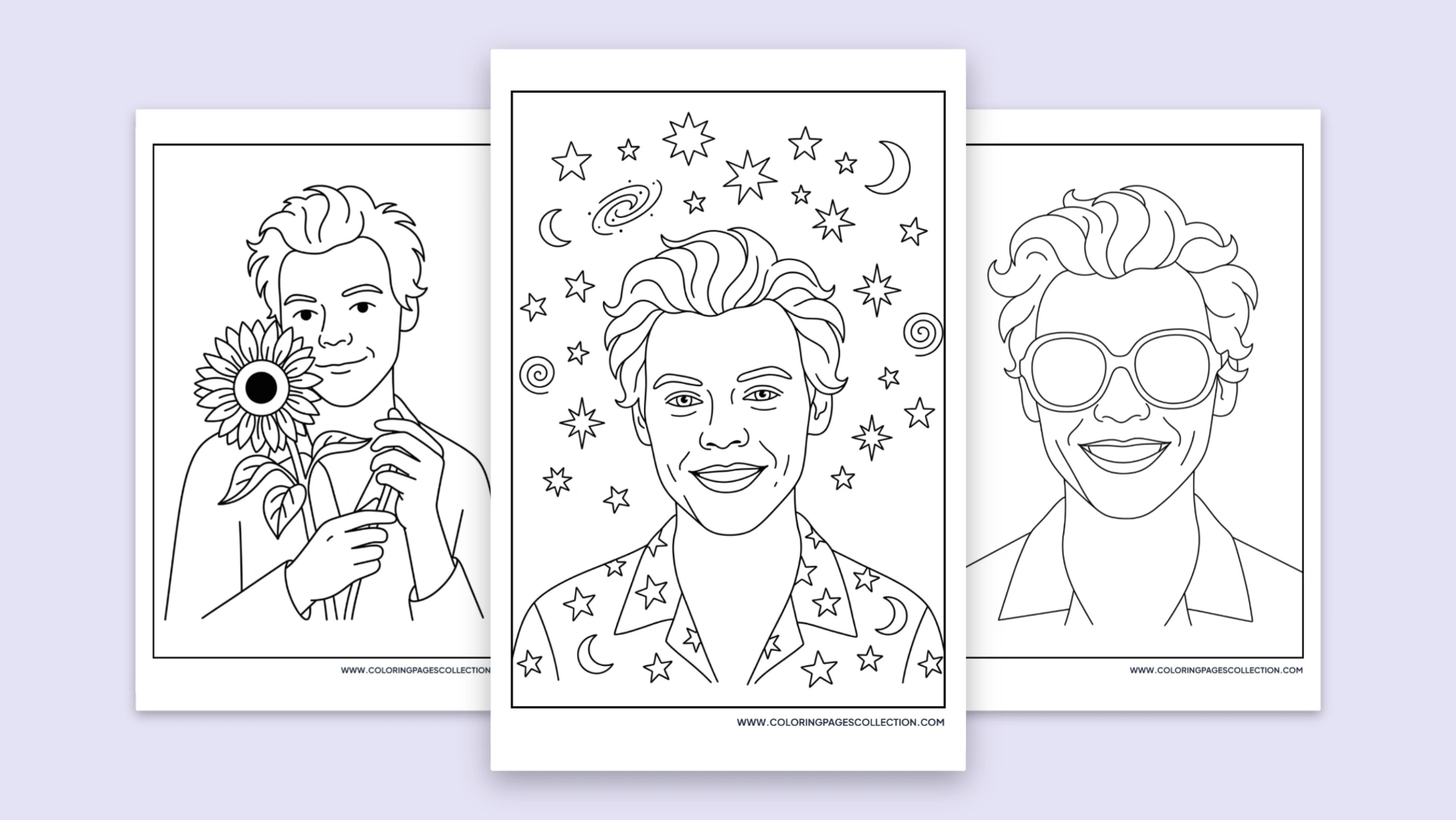 51+ Free Printable Harry Styles Coloring Pages