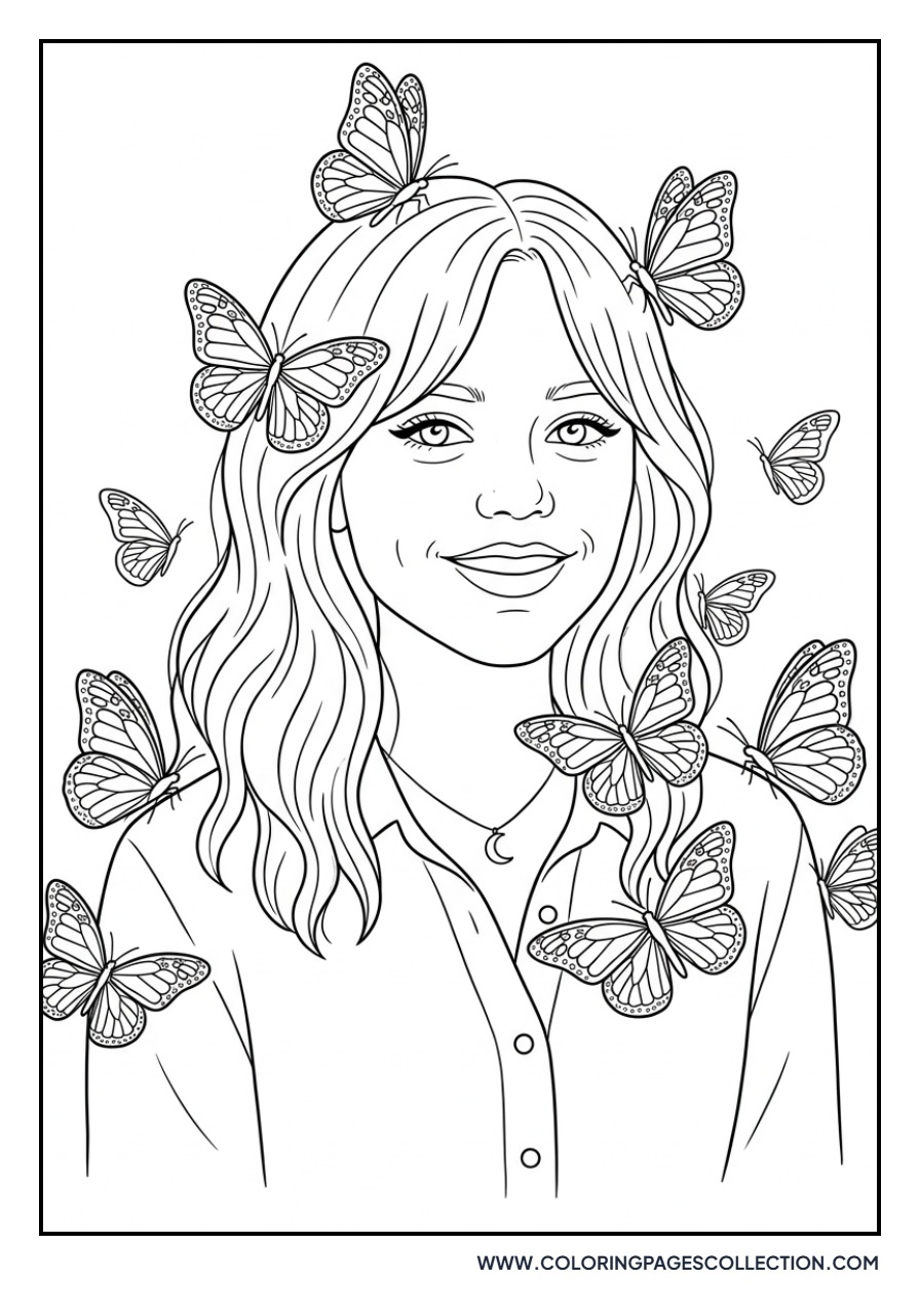 Jenna Ortega Butterfly Queen