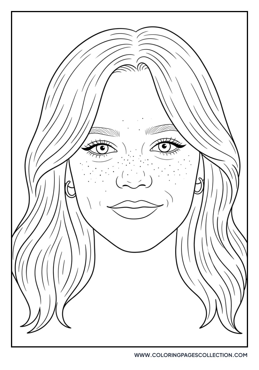 Jenna Ortega Close-up Portrait