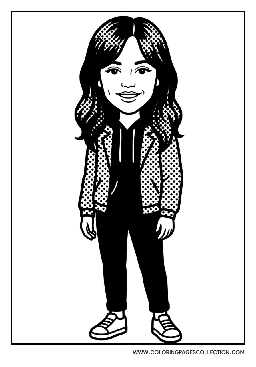 Jenna Ortega Comic Style