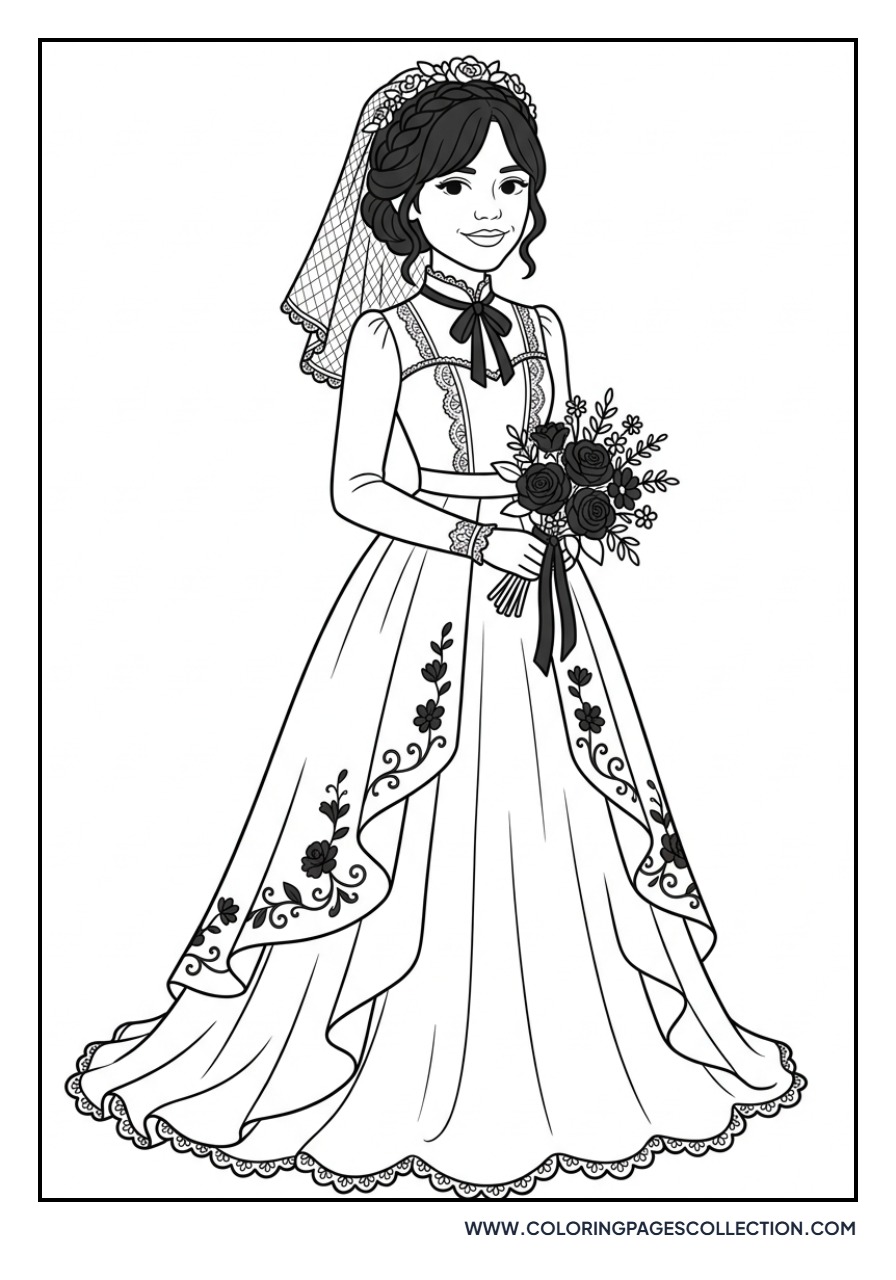 Jenna Ortega Gothic Bride