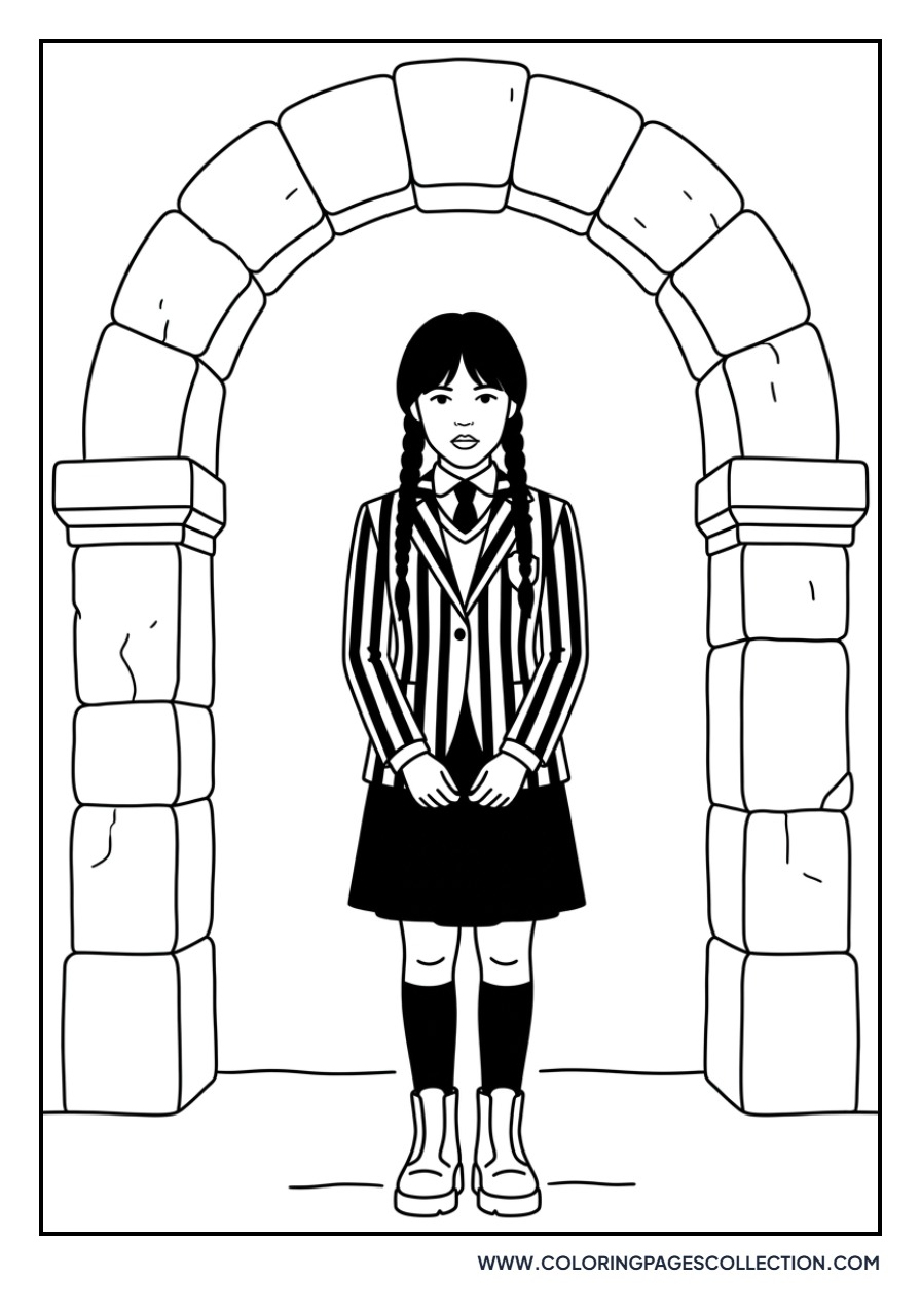 Jenna Ortega School Uniform