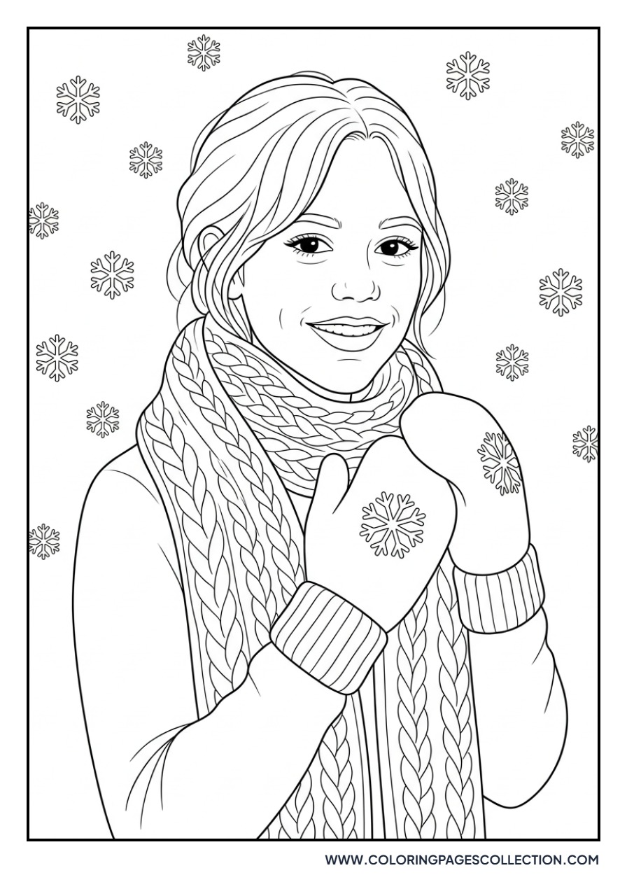 Jenna Ortega Winter Scarf