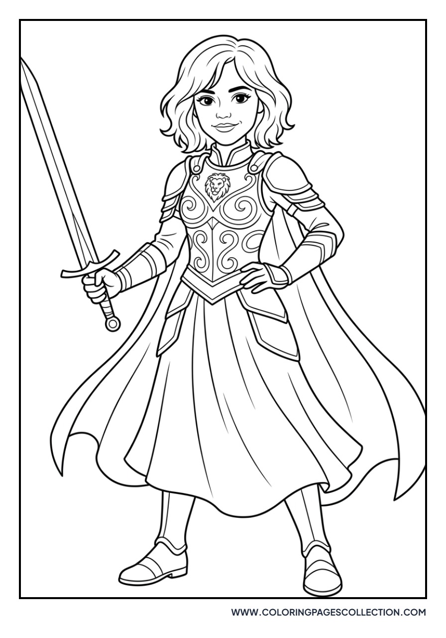 Jenna Ortega with a Sword
