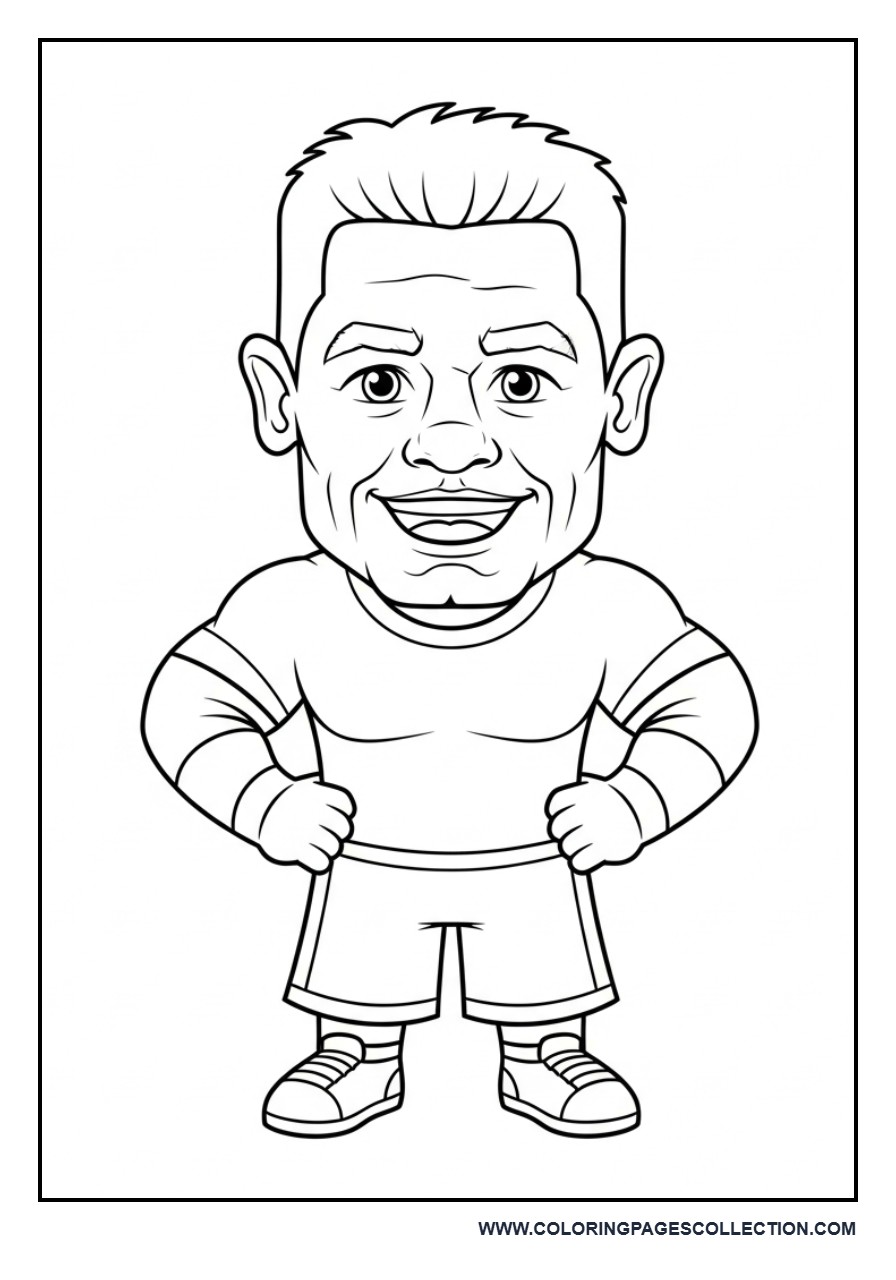 Cartoon John Cena Smiling