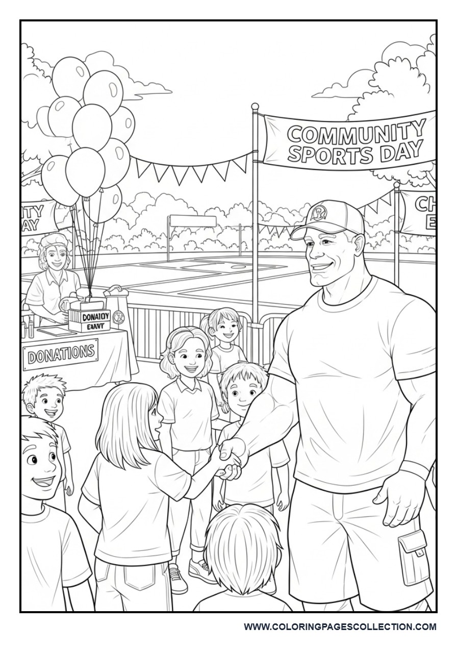 John Cena at a Charity Sports Event