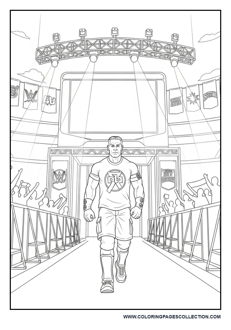 John Cena Entering the Arena