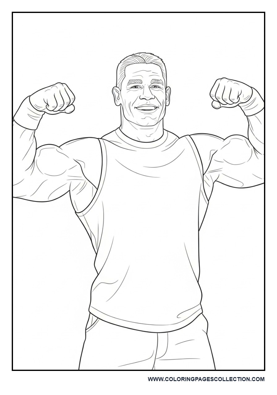 John Cena Flexing Muscles