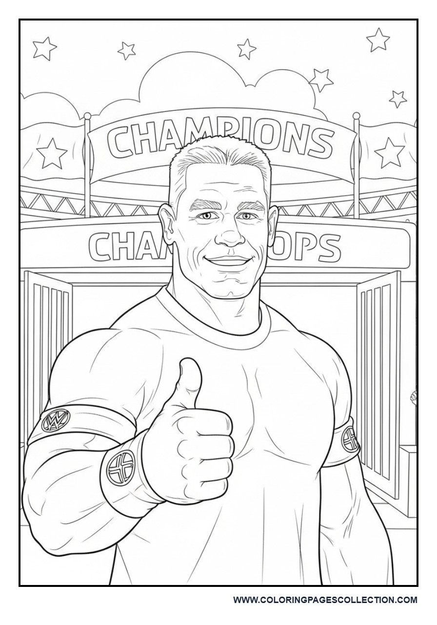 John Cena Giving a Thumbs-Up