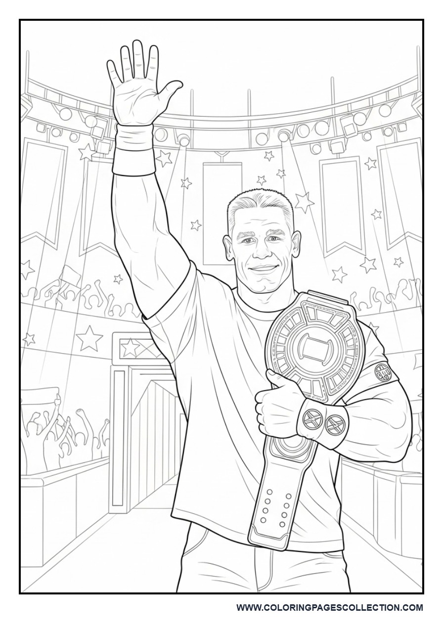 John Cena Giving a Victory Wave
