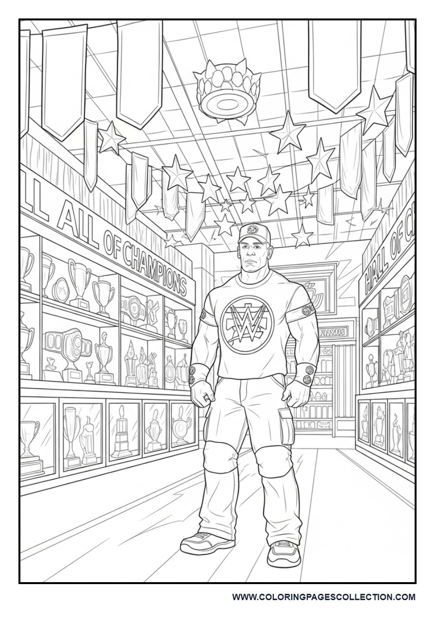 John Cena in a Hall of Champions